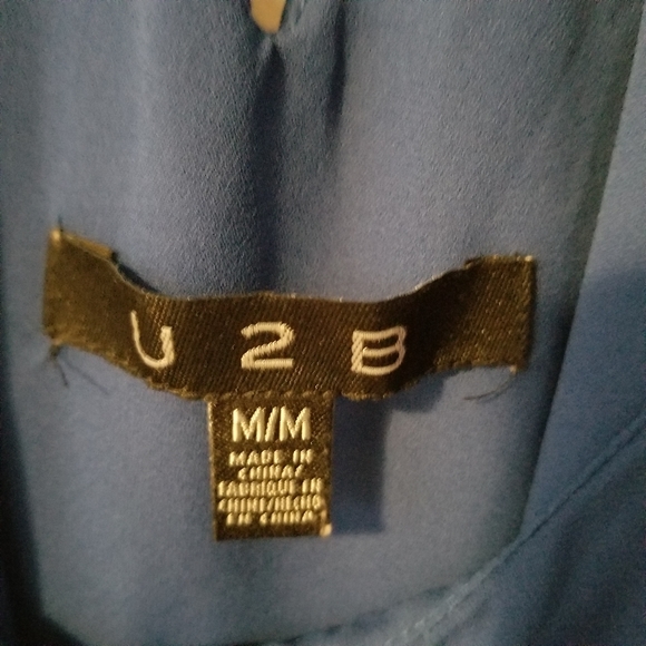 3/$25! U2B Spaghetti Strap Loose Chiffon Blouse - Picture 3 of 5